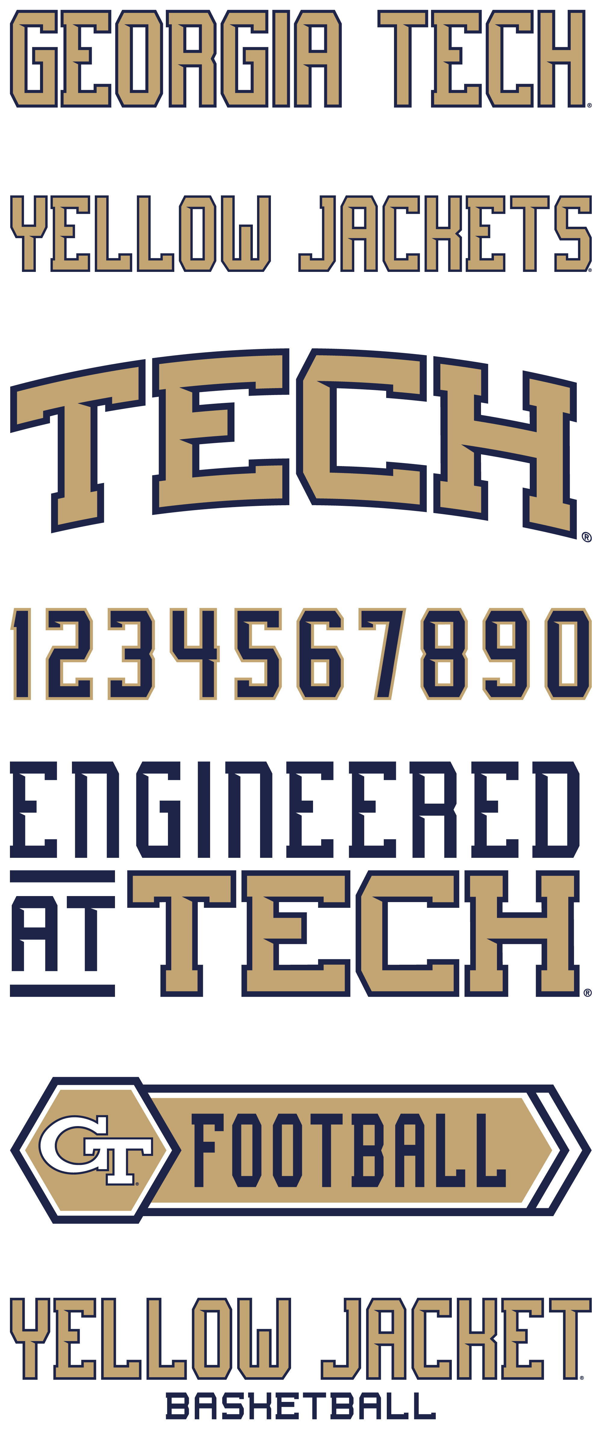The major addition to the Georgia Tech brand in this project is dedicated typography. This system is based off of an existing font,